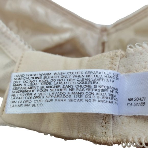 Wacoal Awareness Seamless Underwire Bra Lingerie Jacquard Calla Lilly 34D - Picture 11 of 14